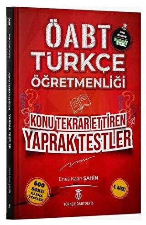 Türkçe ÖABTdeyiz ÖABT Türkçe Öğretmenliği Yaprak Testler