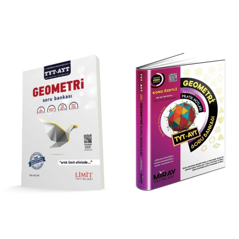 Limit Yayınları & Miray Yayınları TYT-AYT Geometri Soru Bankası Seti