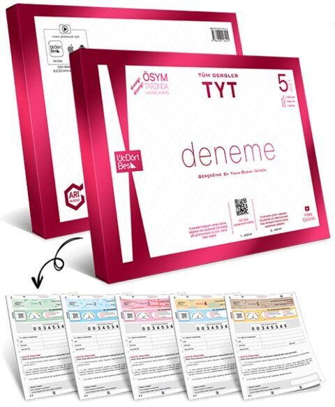 ÜçDörtBeş Yayınları TYT Matematik 10 lu Deneme