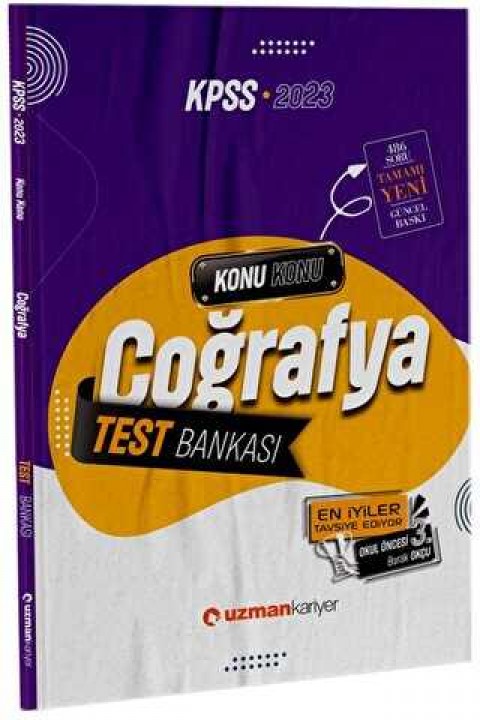 Uzman Kariyer Yayınları 2023 KPSS Coğrafya Test Bankası Yaprak Test