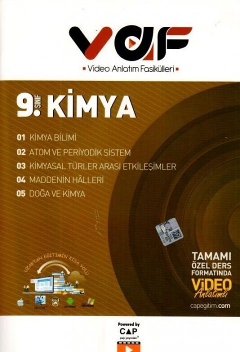Vaf Yayınları 9. Sınıf Kimya Video Anlatım Fasikülleri
