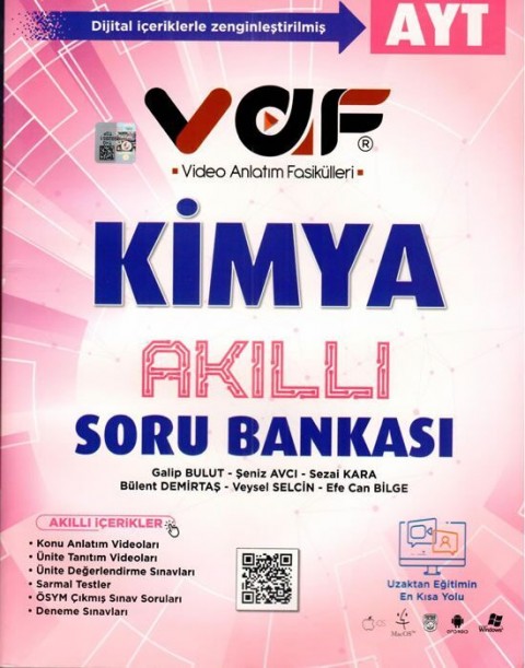 Vaf Yayınları AYT Kimya Akıllı Soru Bankası