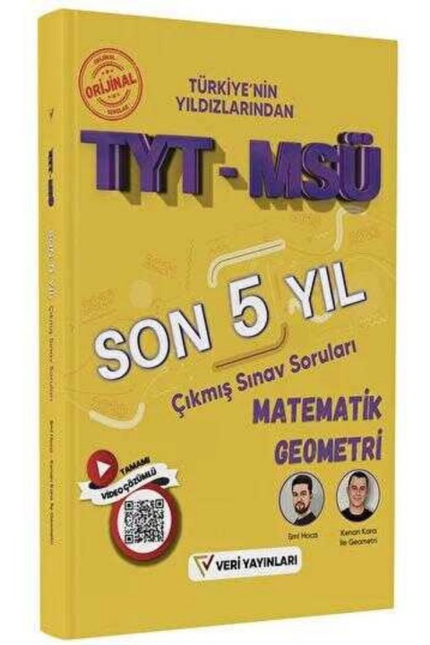 Veri Yayınları TYT MSÜ Matematik Geometri Son 5 Yıl Çıkmış Sınav Soruları