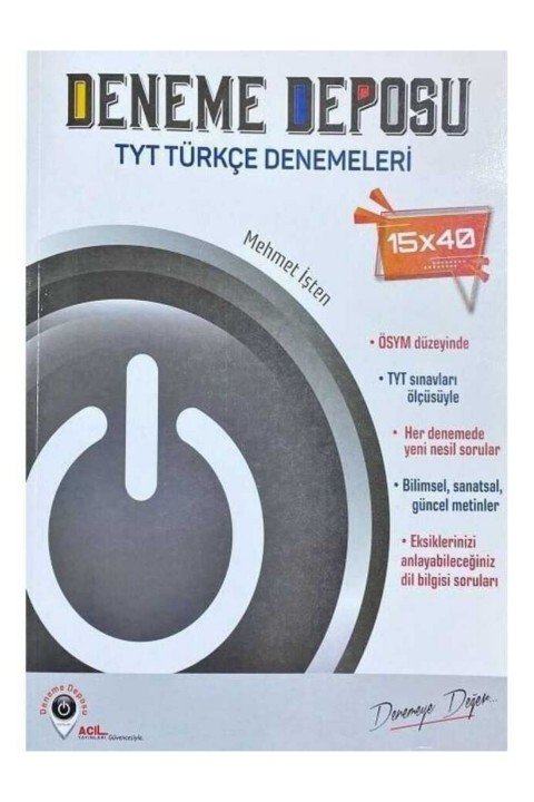 YKS TYT Türkçe 15x40 Denemeleri