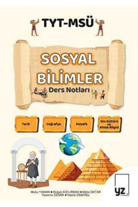 YZ Yayınları TYT MSÜ Sosyal Bilimler Ders Notları