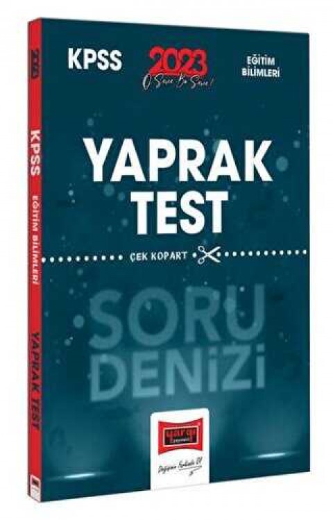 Yargı Yayınevi 2023 KPSS Eğitim Bilimleri Tüm Dersler Soru Denizi Çek Kopart Yaprak Test Yargı Yayınları