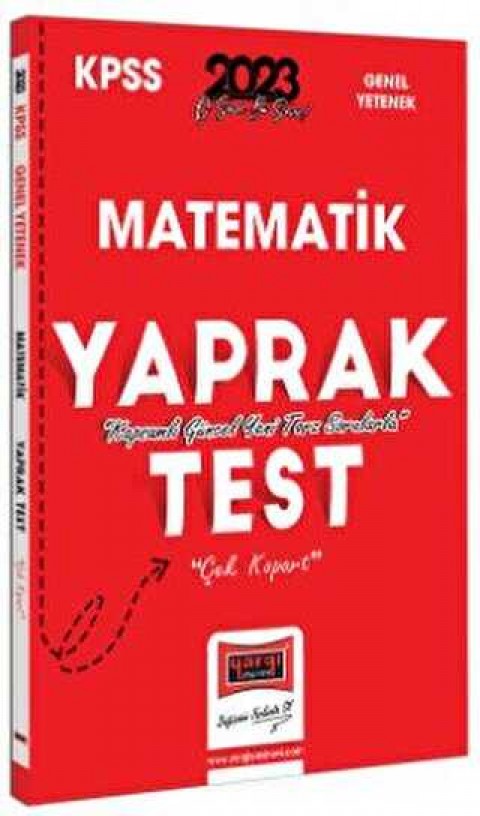 Yargı Yayınevi 2023 KPSS Matematik Çek Kopart Yaprak Test