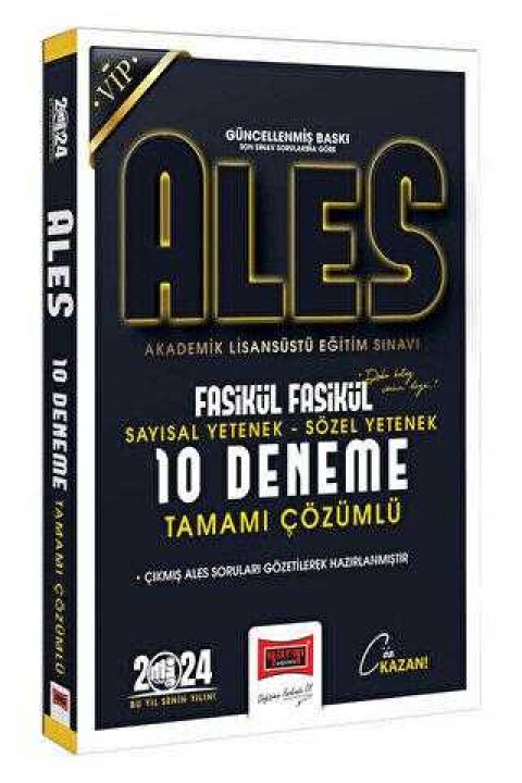 Yargı Yayınevi 2024 ALES Vip Sayısal-Sözel Yetenek Fasikül Fasikül Tamamı Detaylı Çözümlü 10 Deneme