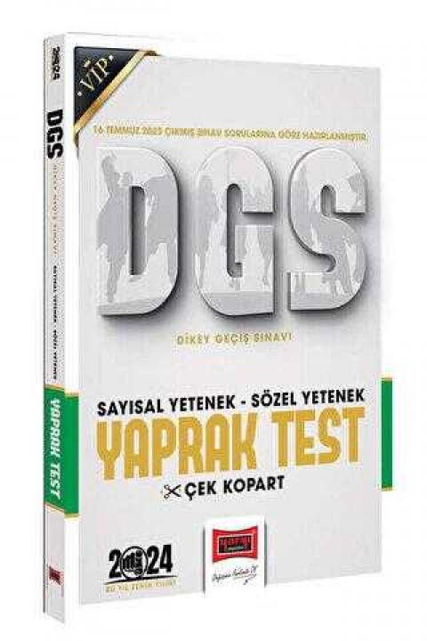 Yargı Yayınevi 2024 DGS Sözel Sayısal Bölüm Yaprak Test