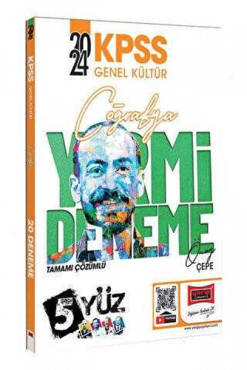 Yargı Yayınevi 2024 KPSS 5Yüz Ekibi Coğrafya Tamamı Çözümlü 20 Deneme