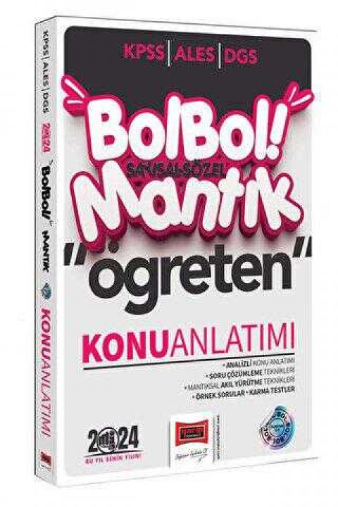 Yargı Yayınevi 2024 KPSS ALES DGS Bol Bol Öğreten Sayısal Sözel Mantık Konu Anlatımı