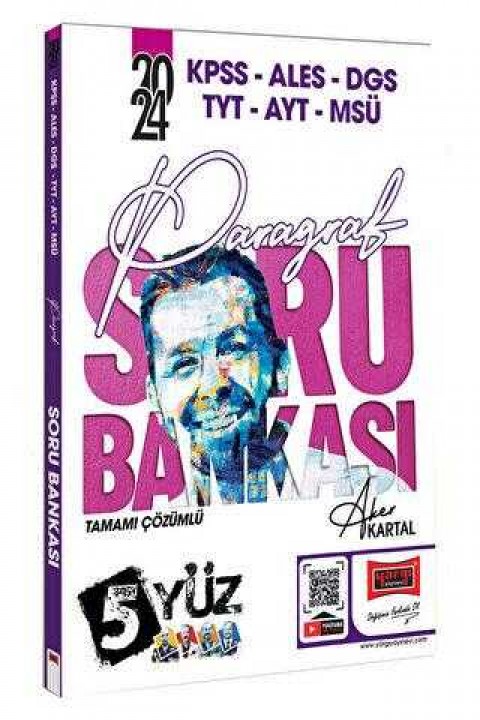 Yargı Yayınevi 2024 KPSS-ALES-DGS-TYT-AYT-MSÜ Tamamı Çözümlü Paragraf Soru Bankası