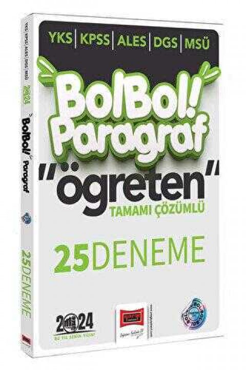 Yargı Yayınevi 2024 KPSS ALES DGS YKS MSÜ Bol Bol Öğreten Paragraf Tamamı Çözümlü 25 Deneme