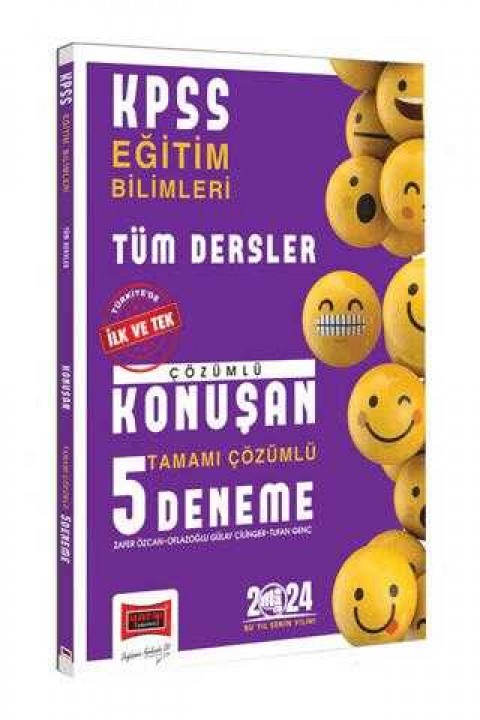 Yargı Yayınevi 2024 KPSS Eğitim Bilimleri Tüm Dersler Tamamı Çözümlü Konuşan 5 Deneme