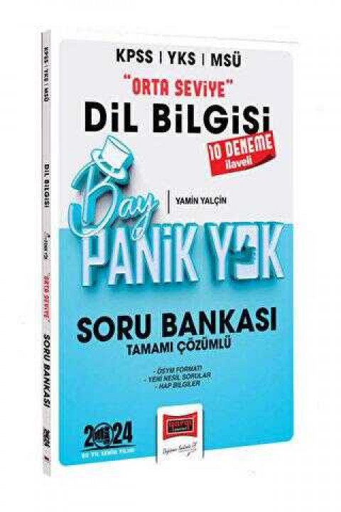Yargı Yayınevi 2024 KPSS YKS MSÜ Bay Panik Yok Dil Bilgisi Orta Seviye Tamamı Çözümlü Soru Bankası