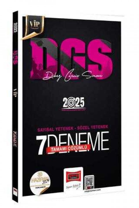 Yargı Yayınevi 2025 DGS VİP Sayısal-Sözel Yetenek Tamamı Çözümlü 7 Deneme