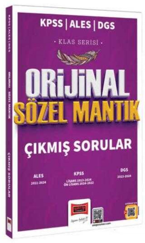 Yargı Yayınevi 2025 KPSS ALES DGS Klas Serisi Orijinal Sözel Mantık Çıkmış Sorular