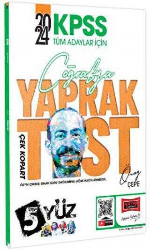 Yargı Yayınevi KPSS 5 Yüz Coğrafya Çek Kopart Yaprak Test