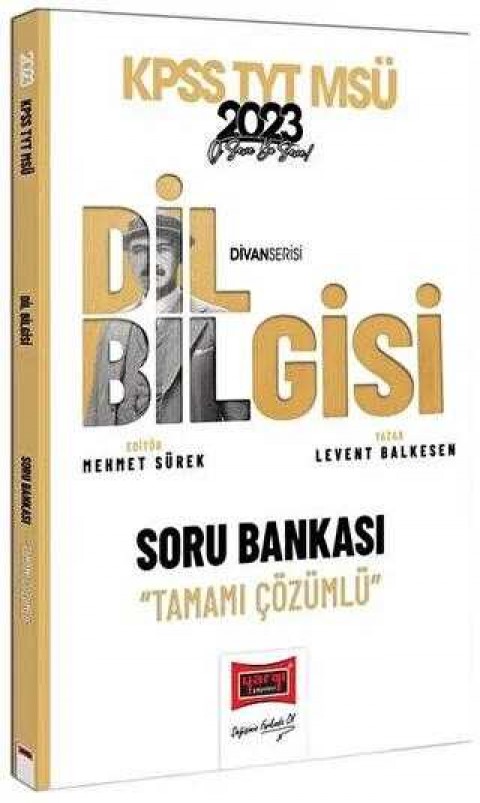 Yargı Yayınevi Yargı 2023 YKS TYT KPSS MSÜ DİVAN Dil Bilgisi Soru Bankası Çözümlü Yargı Yayınları
