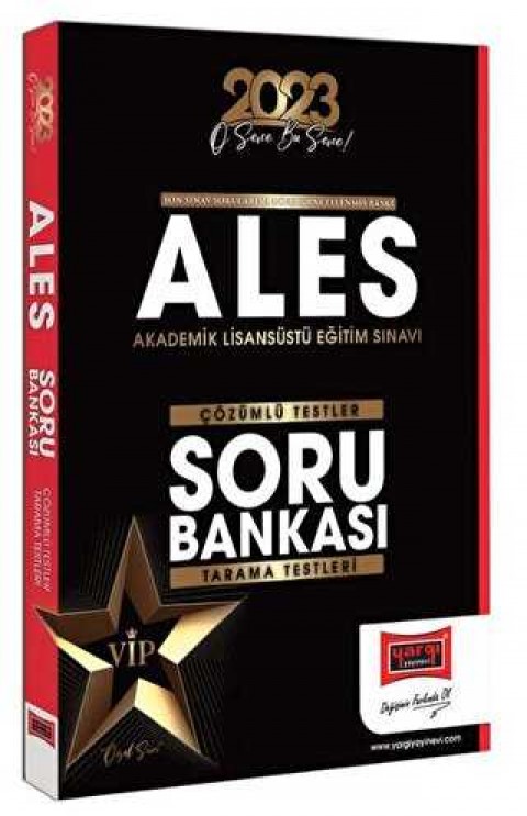 Yargı Yayınevi Yargı Yayınları 2023 ALES Tamamı Çözümlü Soru Bankası ve Çözümlü Tarama Testleri