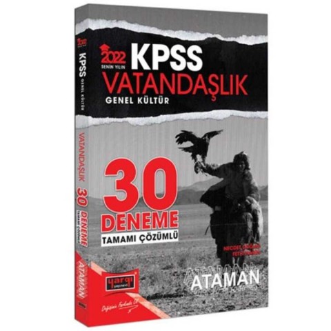 Yargı Yayınları 2022 KPSS Genel Kültür Ataman Vatandaşlık Tamamı Çözümlü 30 Deneme