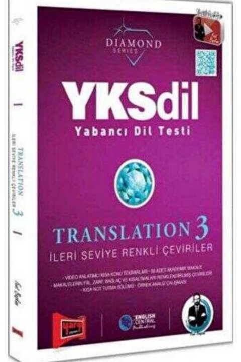 Yargı Yayınları YKSDİL Yabancı Dil Testi Translation 3 İleri Seviye Renkli Çeviriler