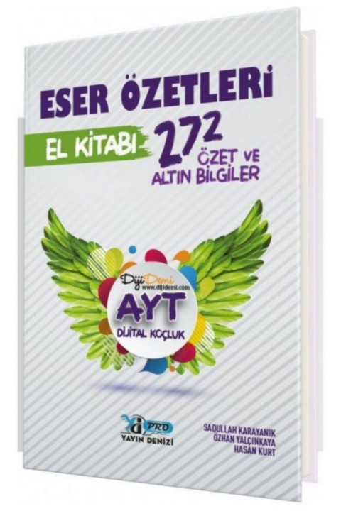 Yayın Denizi Yayınları AYT Eser Özetleri 272 Özet ve Altın Bilgiler El Kitabı