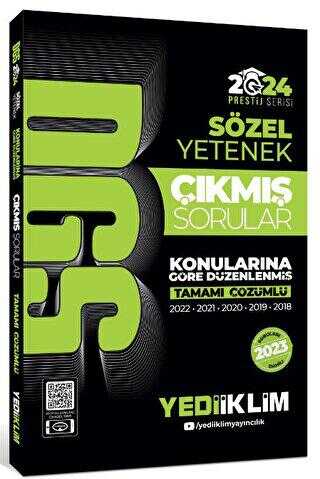 Yediiklim Yayınları 2024 DGS Sözel Yetenek Tamamı Çözümlü Konularına Göre Çıkmış Sorular