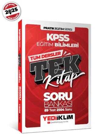 Yediiklim Yayınları 2024 KPSS Eğitim Bilimleri Tüm Dersler Tek Kitap Soru Bankası
