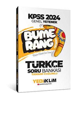 Yediiklim Yayınları 2024 KPSS Genel Yetenek Bumerang Türkçe Tamamı Çözümlü Soru Bankası