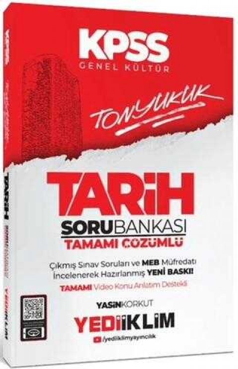 Yediiklim Yayınları 2024 Kpss Tonyukuk Tarih Tamamı Çözümlü Soru Bankası