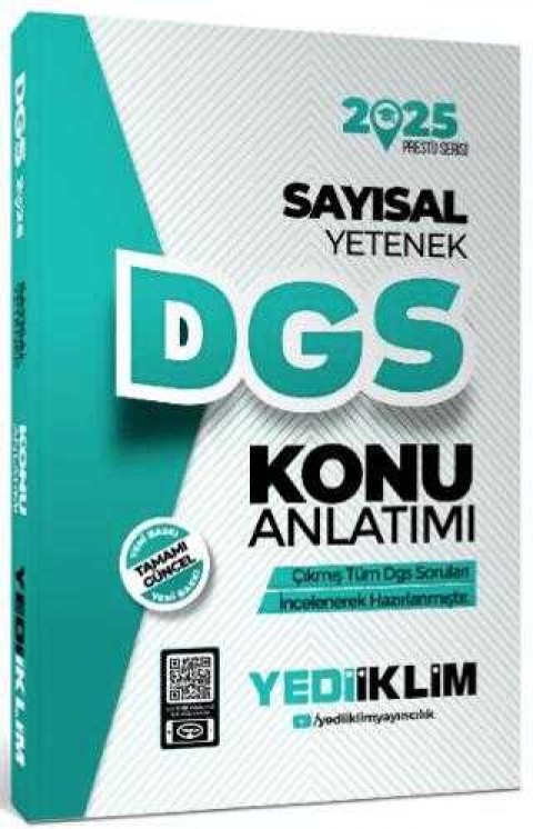 Yediiklim Yayınları 2025 DGS Sayısal Yetenek Konu Anlatımı