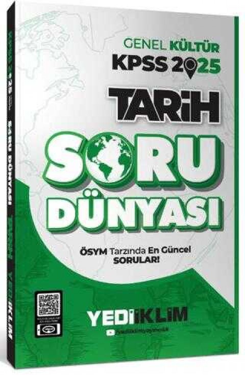 Yediiklim Yayınları 2025 Genel Kültür Tarih Soru Dünyası