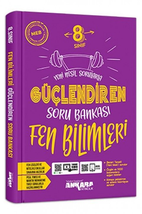 Yeni Müf. Ankara Yayınları 8. Sınıf Paragraf Matematik Fen Bilimleri Soru Bankası 3 Lü Set