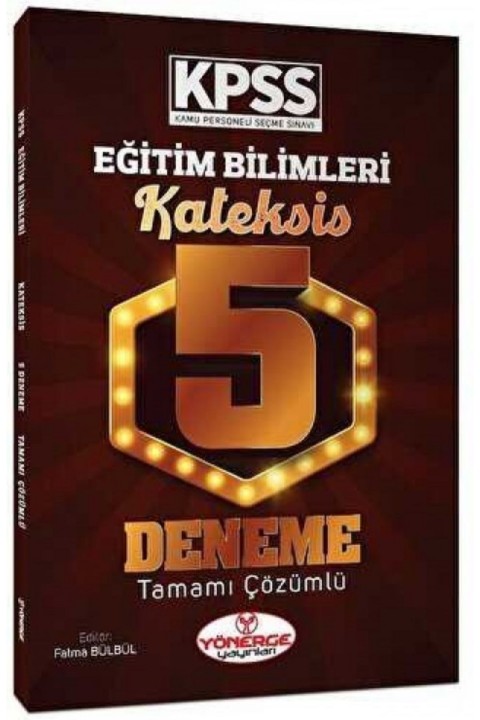 Yönerge Yayınları 2022 KPSS Eğitim Bilimleri Kateksis Çözümlü 5 Deneme