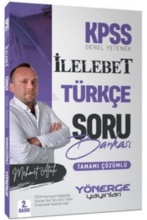 Yönerge Yayınları 2024 KPSS İlelebet Türkçe Çözümlü Soru Bankası