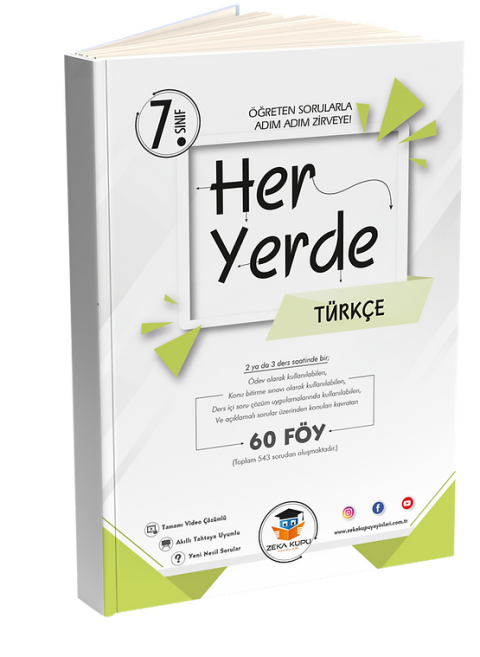 Zeka Küpü Yayınları 7.Sınıf Heryerde Türkçe 60 Föy