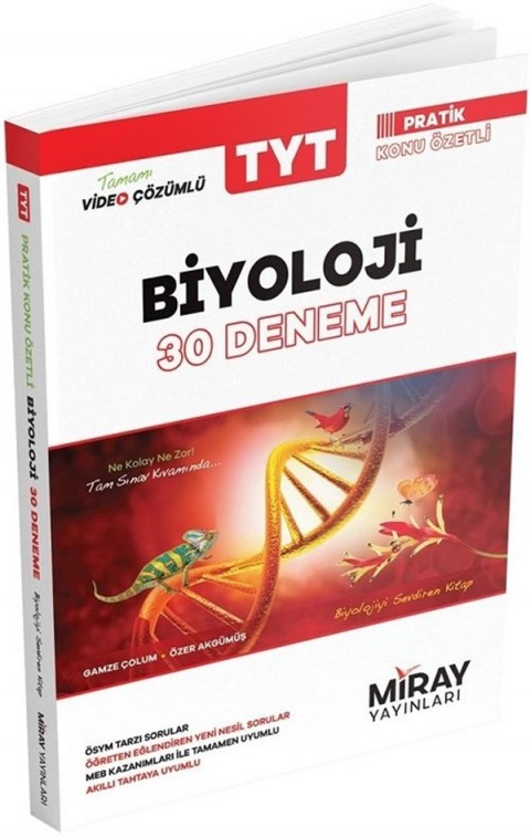 Miray Yayınları TYT Biyoloji 30 Deneme