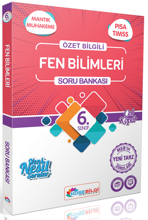 Köşebilgi Yayınları 6. Sınıf Fen Bilimleri Özet Bilgili Soru Bankası
