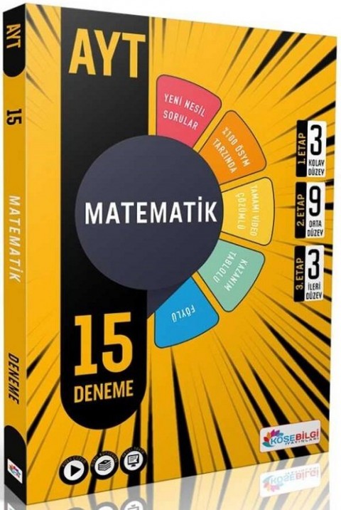 Köşebilgi Yayınları AYT Matematik 15 Branş Denemesi