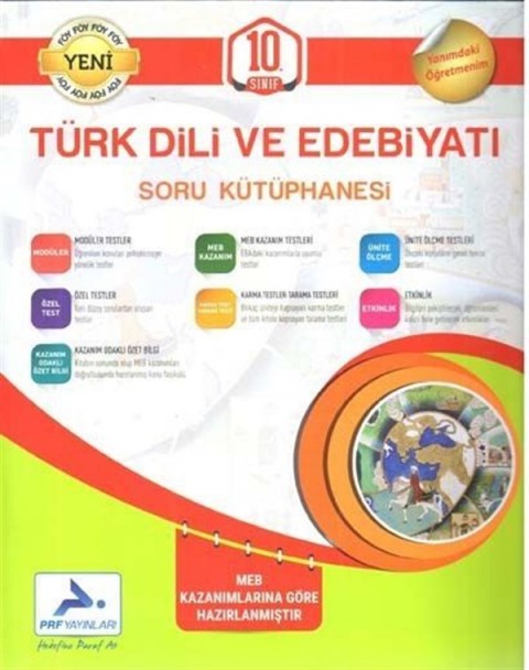 PRF Yayınları 10. Sınıf Türk Dili ve Edebiyatı Soru Kütüphanesi