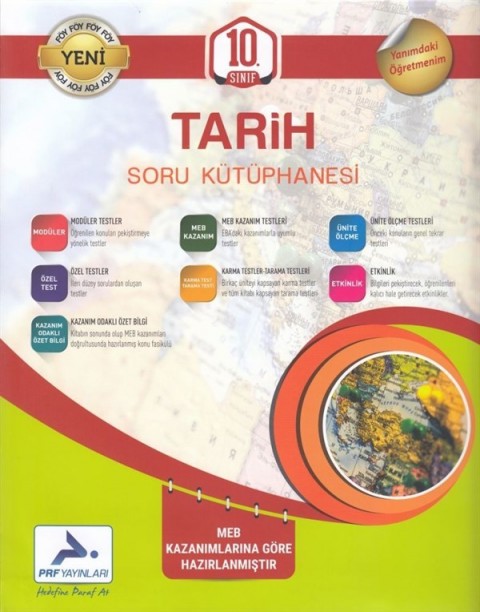 PRF Yayınları 10. Sınıf Tarih Soru Kütüphanesi