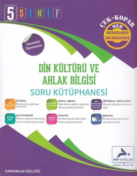 PRF Yayınları 5. Sınıf Din Kültürü Ve Ahlak Bilgisi Soru Kütüphanesi
