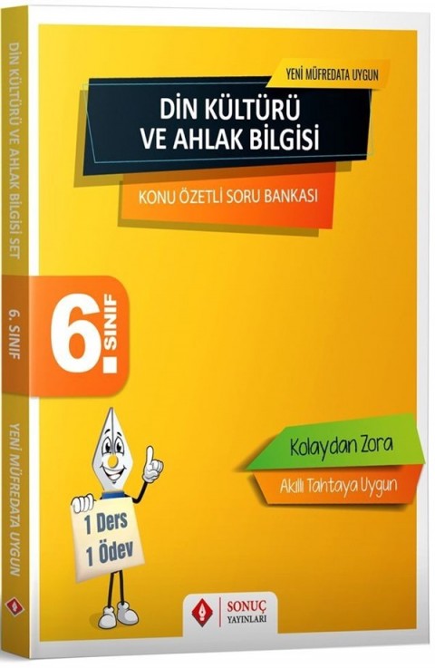 Sonuç Yayınları 6. Sınıf Din Kültürü ve Ahlak Bilgisi Konu Özetli Soru Bankası