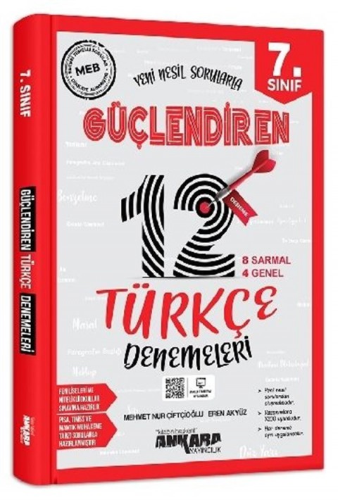 7. Sınıf Güçlendiren Türkçe 12 Deneme