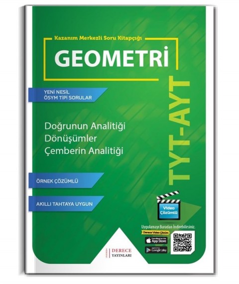 Derece Yayınları - Bayilik TYT AYT Doğrunun Analitiği Dönüşümler Çemberin Analitiği