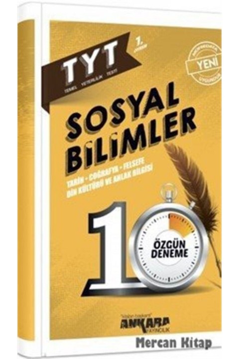 Ankara Yayıncılık TYT Sosyal Bilimler 10 Özgün Deneme