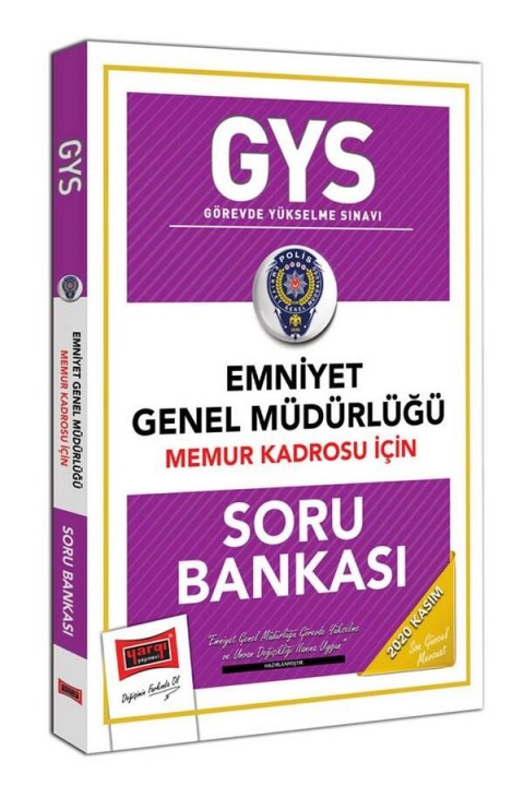 ​Yargı Yayınları GYS Emniyet Genel Müdürlüğü Memur Kadrosu İçin Soru Bankası