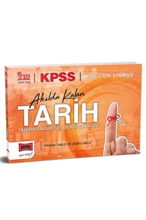 2022 KPSS Lise Ön Lisans Akılda Kalan Tarih Tamamı Çözümlü İlaveli 5 Deneme