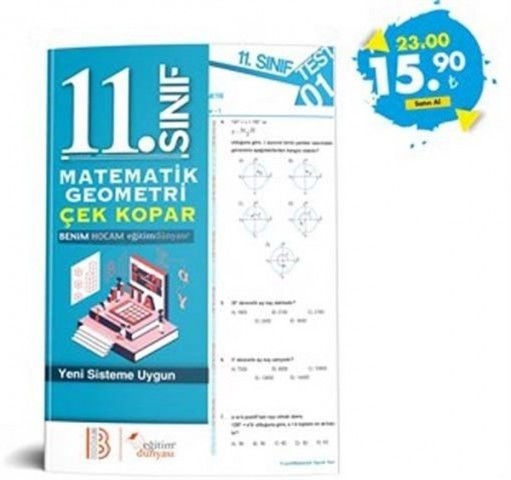 Eğitim Dünyası 11. Sınıf Matematik Geometri Yaprak Test Çek Kopar Eğitim Dünyası Yayınları